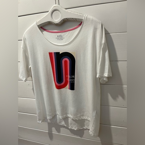 EDC by Esprit “Color Clash” Graphic Tee - Size Small - Picture 6 of 7